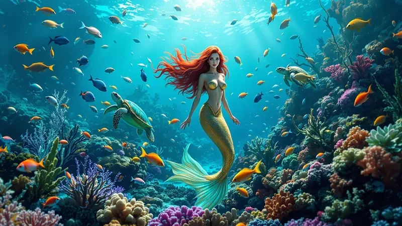 Adegan target ikan dan efek visual pada permainan arcade bawah laut